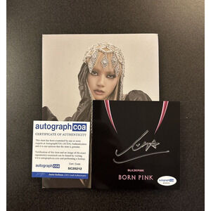 LISA Blackpink - Born Pink CD Insert SIGNED Autographed COA ACOA Cert #SC20212